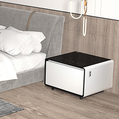 Wohnzimmermöbel Smart Mini Kühlschrank Kaffeetafel mit USB-Ladung und Musikspieler