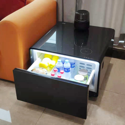 Smart Wohnzimmer Möbel Mini-Seitentisch mit Lautsprecher Wireless-Ladegerät Kühlschrank