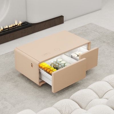90L farbige Smart-Möbel mit multifunktionellem drahtlosem USB-Ladegerät und Mini-Kühlschrank