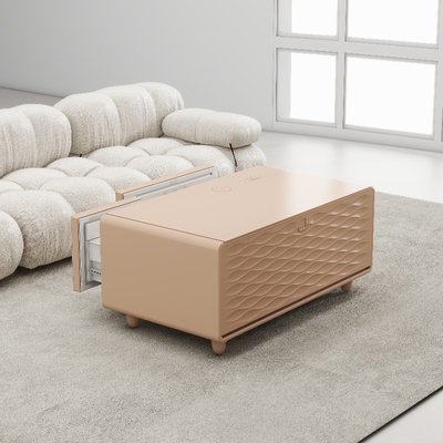 90L farbige Smart-Möbel mit multifunktionellem drahtlosem USB-Ladegerät und Mini-Kühlschrank