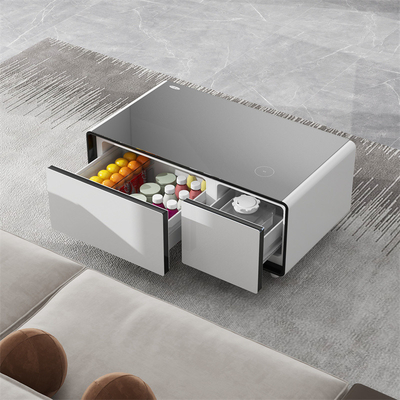 90L farbige Smart-Möbel mit multifunktionellem drahtlosem USB-Ladegerät und Mini-Kühlschrank