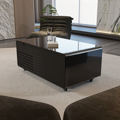 2024 Gefrierter Smart Coffee Table mit eingebautem Kühlschrank und gehärtetem Glas