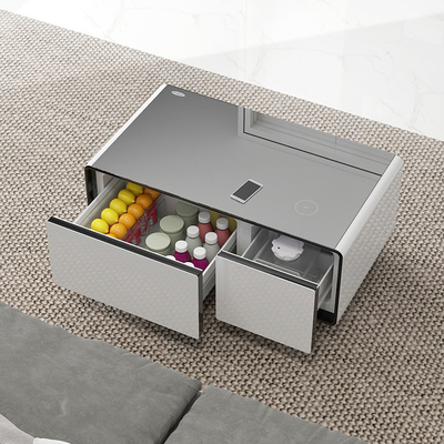Smart Kühlschrank Teetisch Multifunktionell mit drahtlosem Laden und Musik-Player