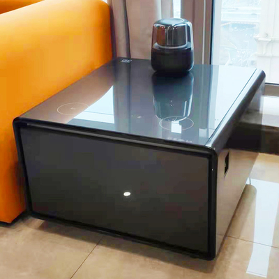 Wireless Charging Home Coffee Table 65L Modell mit Kühlschrank und tragbarem Smart Speaker