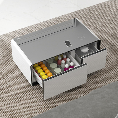 Smart Kühlschrank Teetisch Multifunktionell mit drahtlosem Laden und Musik-Player
