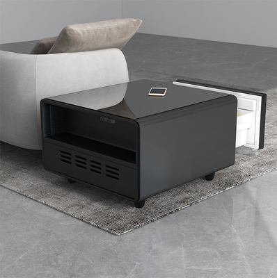 Smart Coffee Table Rotwein Kühlschrank mit 3D-Druck Glas Türmöbel
