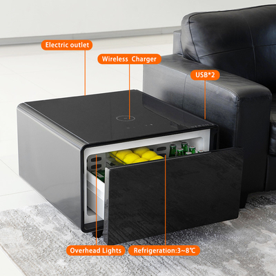 Modernes Nordisches Wohnzimmer drahtloses Laden Smart Side Table mit USB-Parametern
