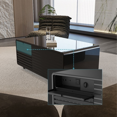 2024 Moderne Smart Coffee Table mit drahtlosem Laden und direktem Kühlsystem