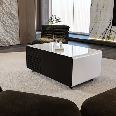 Smart Furniture Kaffeetafel mit Seidenschirm-Druck-Logo und 2 Kühlschubladen