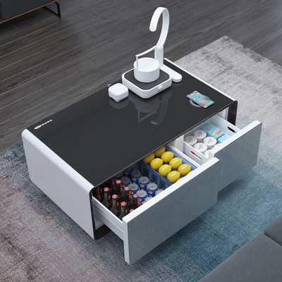 Logo-musterterter weißer elektrischer Kaffeetisch mit moderner Kühltechnologie