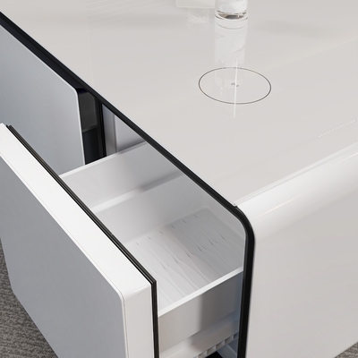 Smart Furniture Kaffeetafel mit Seidenschirm-Druck-Logo und 2 Kühlschubladen