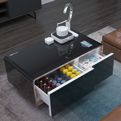 Logo-musterterter weißer elektrischer Kaffeetisch mit moderner Kühltechnologie