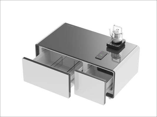 Wohnzimmermöbel Smart Coffee Table mit 2 Kühlschubladen und drahtlosem Laden