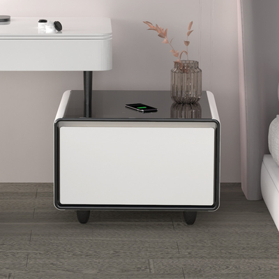 Multifunktionaler Couchtisch mit Kühlschubladen, drahtlosem Laden und Musikplayer