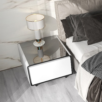 Multifunktionale Wohnmöbel Wireless Charging Kühlschrank Schublade Mini-Seitentisch