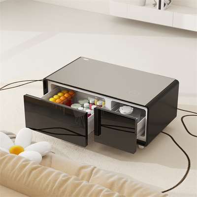 Smart Wohnzimmer Kaffeetafel mit 2 Kühlschubladen Temperaturbereich 3 8 C/6- 12 C