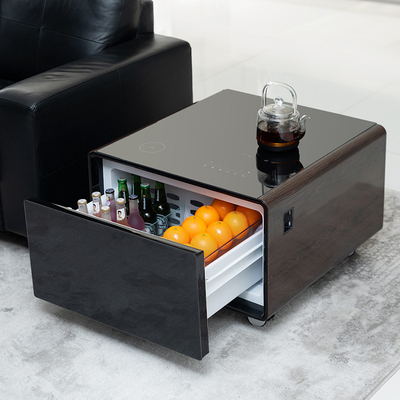 Kühlschub USB-Schnittstelle Modern Smart Coffee Table mit Aluminium Metall Typ