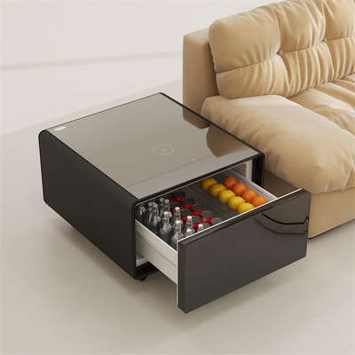 Kühlschub USB-Schnittstelle Modern Smart Coffee Table mit Aluminium Metall Typ