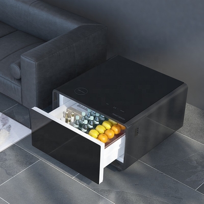 Multifunktionaler Couchtisch mit Kühlschubladen, drahtlosem Laden und Musikplayer