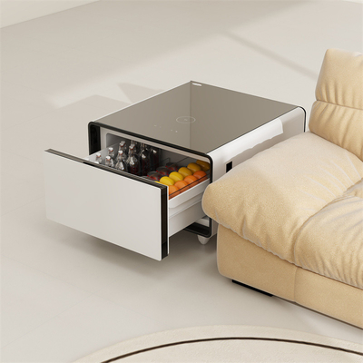 Edelstahl Smart Mini Bar Nebentisch Kühlschrank Intelligente Automaten Schließfächer