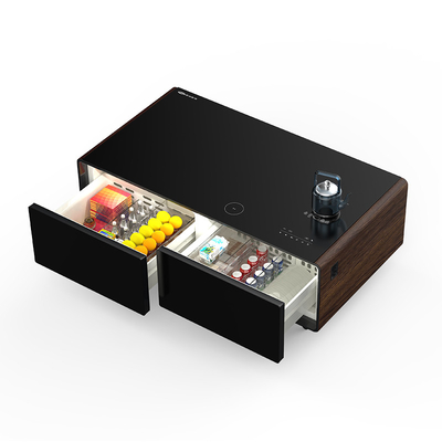 Wohnzimmermöbel Kaffeetafel mit Digital-Display und Mini-Kühlschrank