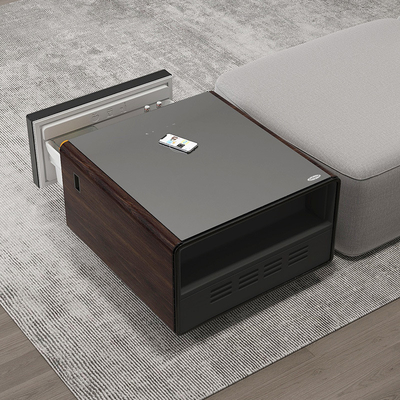 Modernisieren Sie Ihr Wohnzimmer mit diesem Smart Touch Screen Tisch Mini Kühlschrank und Ladegerät
