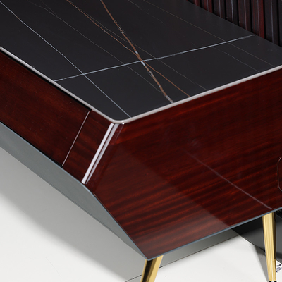 Wohnzimmermöbel Holz-TV-Schrank mit elektrischem Fernsehstand und modernem LED-Panel
