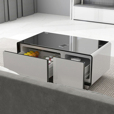 Zwei-Zonen-Temperaturkontrolle Gehärtetes Glas Tisch für Luxusfarbiges Wohnzimmer
