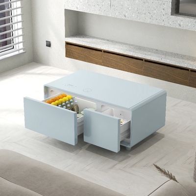 75W farbenfrohe Smart-Touch-Kühlschränke Tischmusikspieler drahtloses Laden Wohnzimmermöbel Smart-Tisch