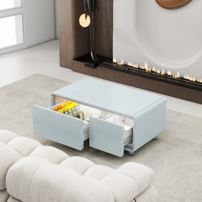 Wohnzimmermöbel Moderner Couchtisch mit eingebautem Kühlschrank und Musikspieler