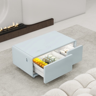 Wohnzimmermöbel Moderner Couchtisch mit eingebautem Kühlschrank und Musikspieler