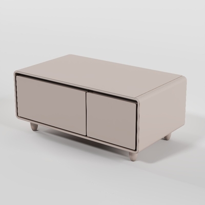 Wohnmöbel Moderner Couchtisch mit drahtlosem Ladegerät und Mini-Kühlschrank