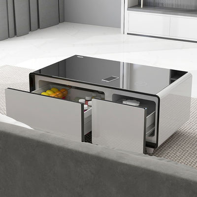 Qualität Primst Smart Coffee Table mit drahtlosem Ladegerät und Gefrierfunktion für Glasmöbel Fabrik