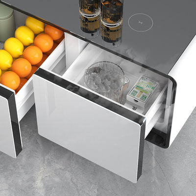 Qualität Primst Smart Coffee Table mit drahtlosem Ladegerät und Gefrierfunktion für Glasmöbel Fabrik